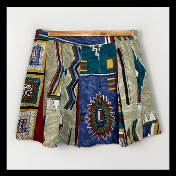DARLYN DESIGNS OF CALIFORNIA Vintage Southwestern/Boho Mini Skirt SZ 12 - Picture 3 of 5